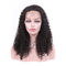 De straal Zwarte Echte Maagdelijke Pruiken van het Haarkant, 100 Menselijke Volledige Kroezige Krullend van Kantpruiken leverancier