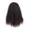 De straal Zwarte Echte Maagdelijke Pruiken van het Haarkant, 100 Menselijke Volledige Kroezige Krullend van Kantpruiken leverancier
