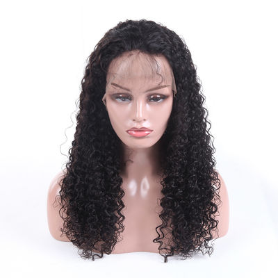 China Echte 100 het Kantpruiken Jerry Curl No Synthetic Hair van het Percenten Menselijke Haar leverancier